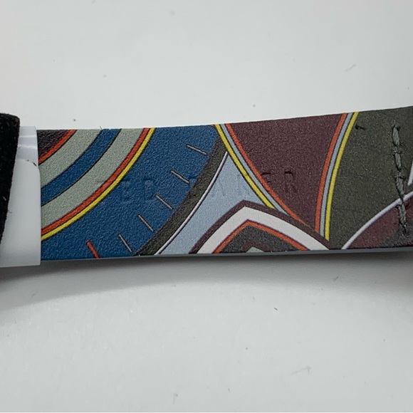 TED BAKER Tomcooa Leather Strap Watch, 40mm In Black/ White/ Silver - Picture 15 of 16